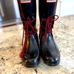 Hunter boots size 8 Black